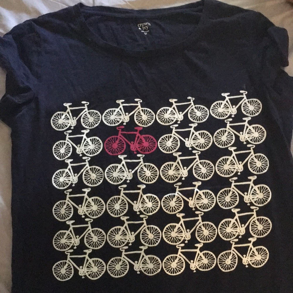 Navy Bicycle Shirt